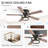 52-inch Flush Mount Ceiling Fan with Remote-1928604797