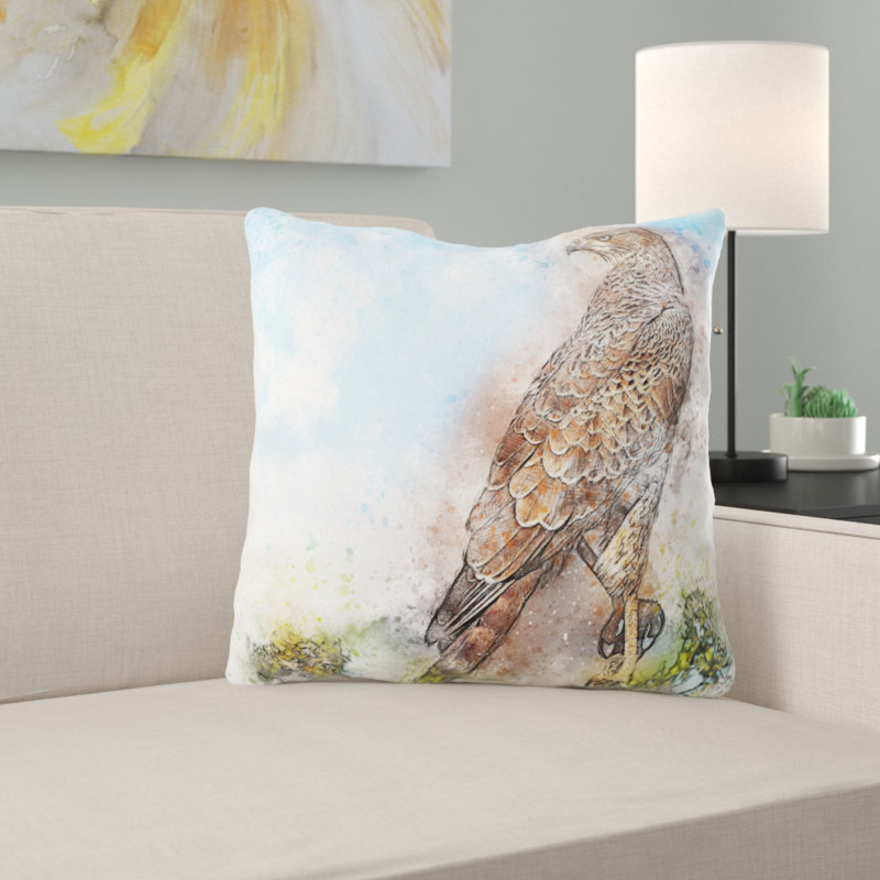 Outdoor Reversible Throw Pillow, Synthetic, Outdoor
