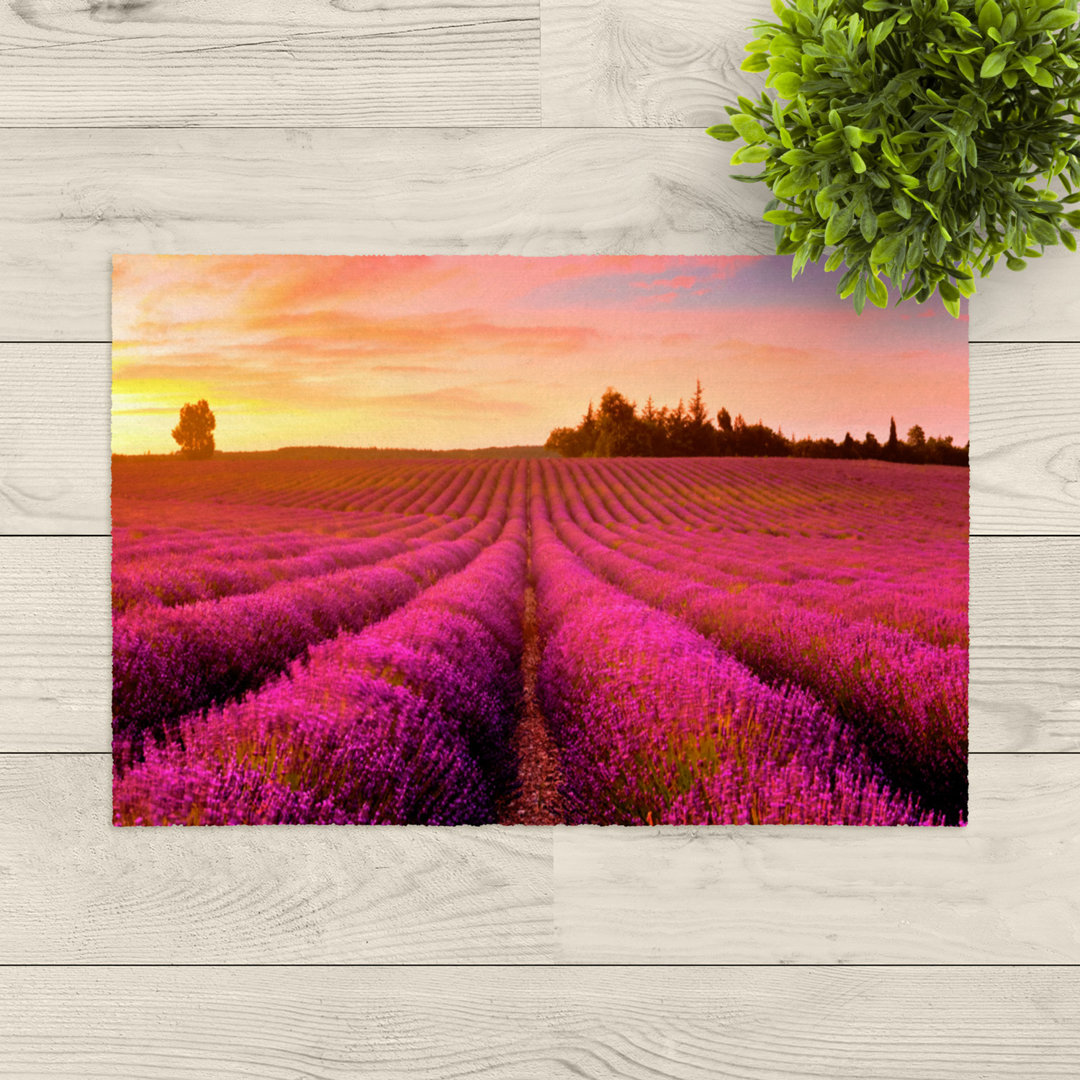 Fußmatte Modern Printed – Waschbare Türmatte bedruckt  Landschaft 50 x 75 cm