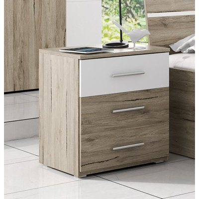 47cm W Manufactured Wood Bedside Table