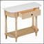 Console étroite avec coins arrondis, table de hall d'entrée rétro avec tiroir supérieur et tablette ouverte pour un rangement polyvalent et un design élégant-478652098