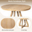 Table de salle à manger ronde extensible pour 4-6 personnes pour la cuisine et le salon-1032144524