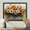 Wisbech - Zinnias Large Wall Art