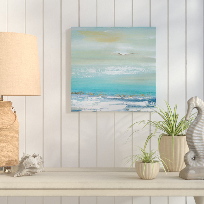 « lointain horizon detail i », reproduction de peinture à l’acrylique sur toile tendue, H 24 po x l 24 po x P 1,5 po