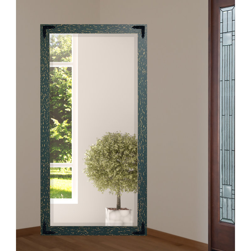 Miroir pleine longueur biseauté Gros, H 70,5 po x l 30po, Vert