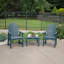 Chaise Adirondack en plastique avec table Anette-631427148