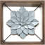 Décoration murale fleur encadrée en métal-975443578