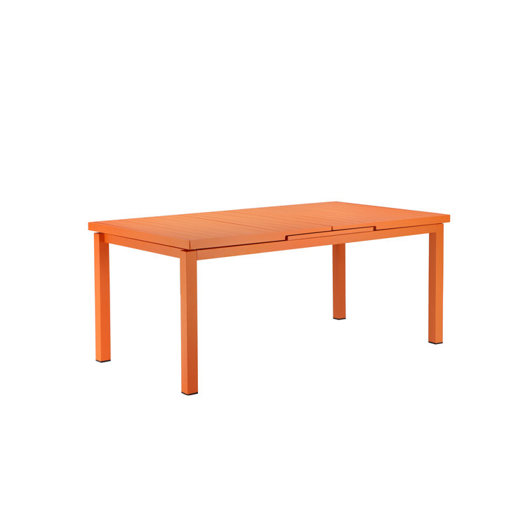 Gibraltar Extendable Rectangular Powder Coated Aluminum Outdoor Dining Table