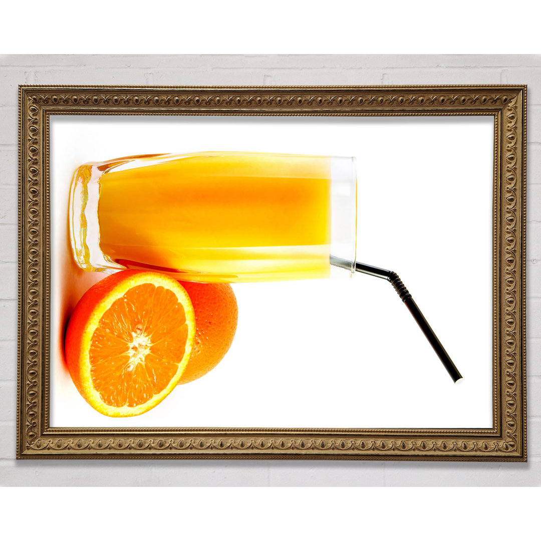 Gerahmtes Leinwandbild Orange Juice