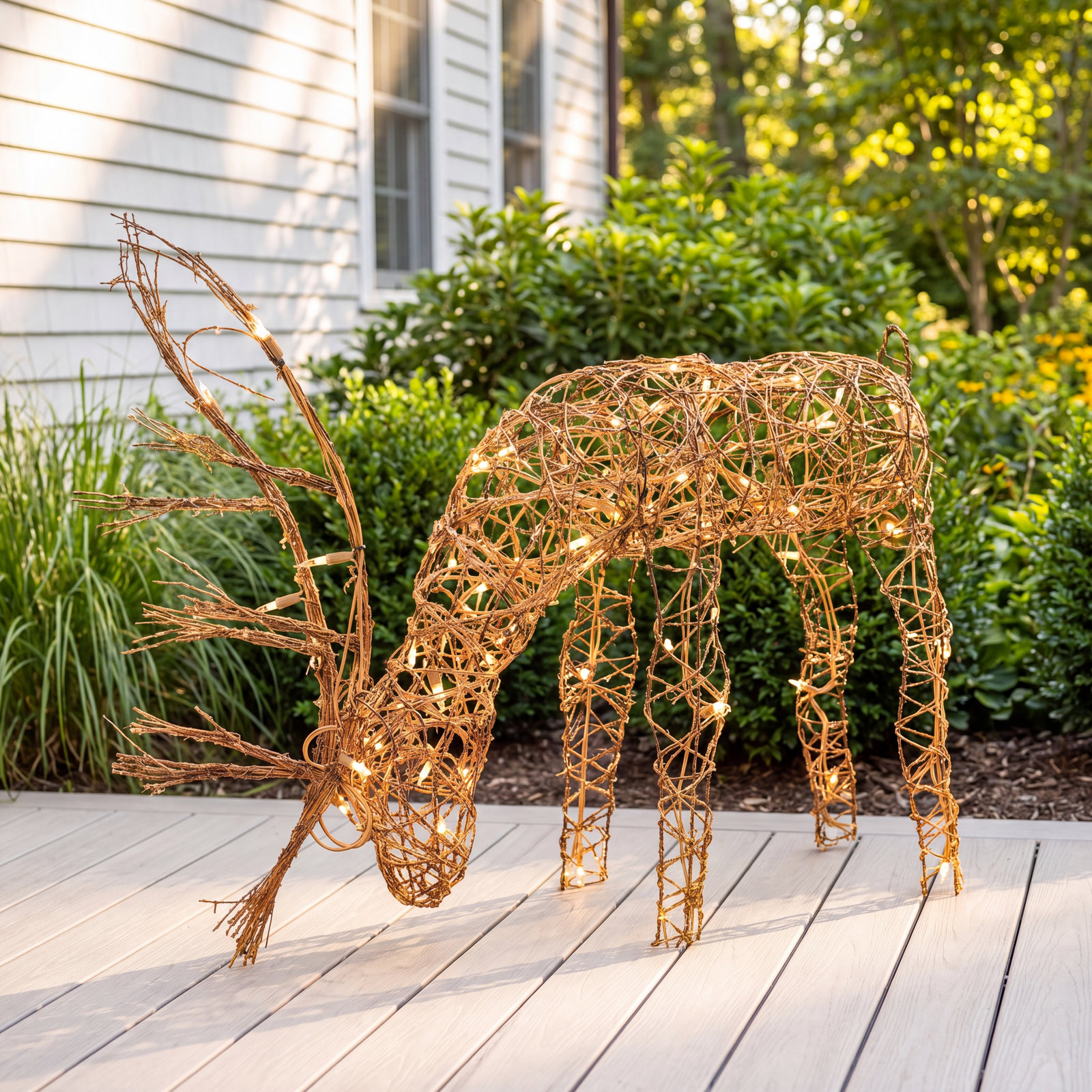 Herne Grazing Reindeer Lighted Display, Small