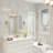 Sartori Aluminum Framed Rectangular Vanity Wall Mounted Mirror-2033991108-2033990971