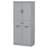 Bathroom Storage Cabinet With Two Laundry Baskets, Storage Cabinet With Doors And Drawer For Home, Grey-404966995