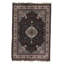 Hand-Knotted High-Quality Navy and Ivory Area Rug