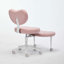 Fauteuil de méditation moderne plus avec pattes croisées, roues et tabouret réglable-483927908-483927914