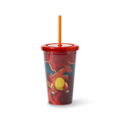 16 oz. Gobelet de voyage avec paille