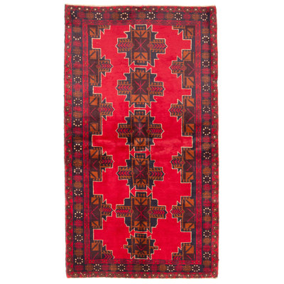 Brickey Red Rug 3'7" x 6'8"