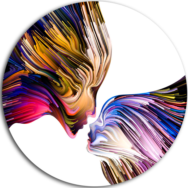 «Metaphorical Mind», reproduction d'art graphique, H 38 po x l 38 po x P 1 po, Métal