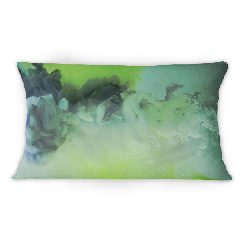 Coussin lombaire abstrait Shades Of Green