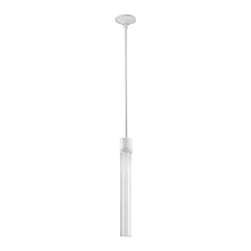 Zigrina Pendant, 71.13" H x 2.75" W x 2.75" D, Matte White