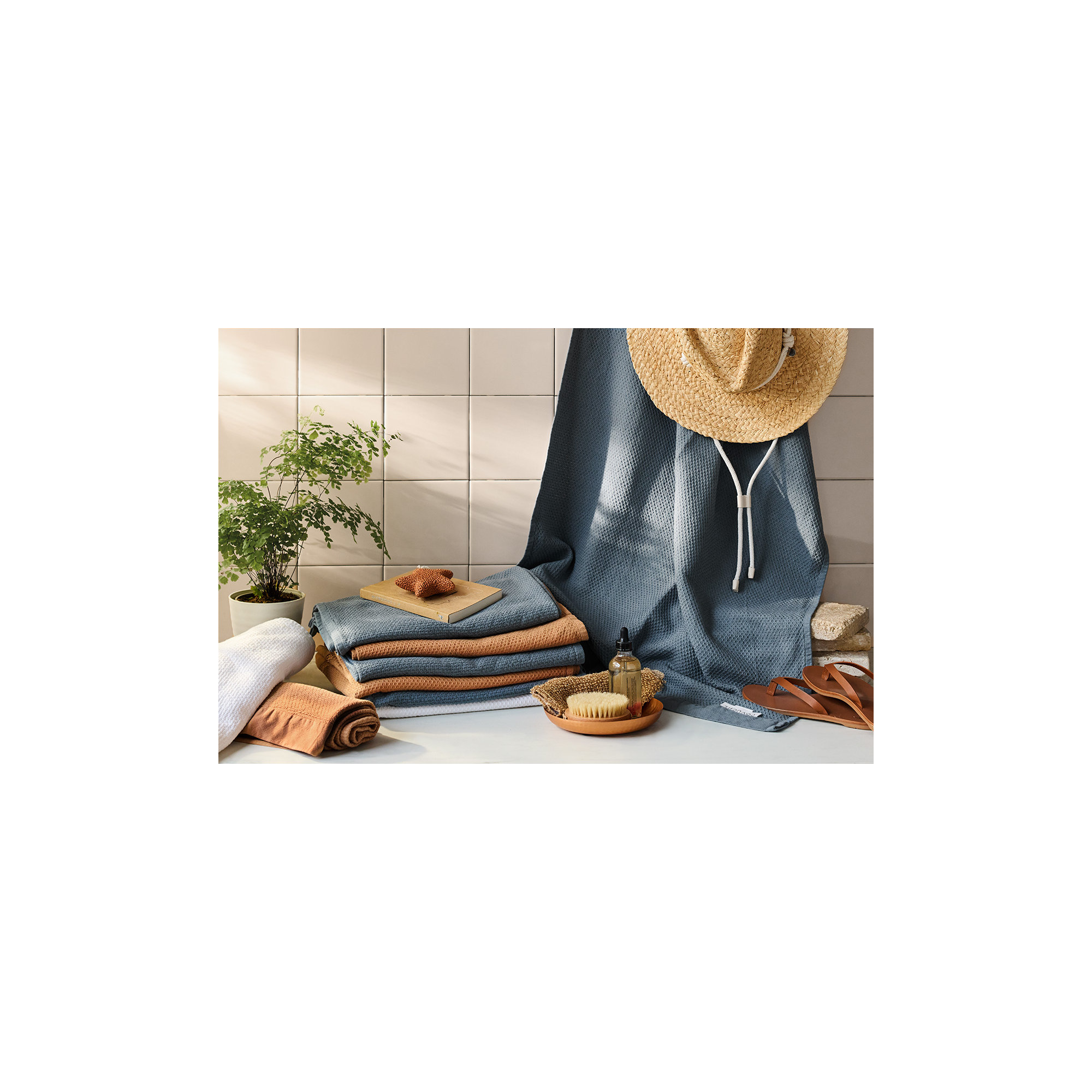 Adriatic Organic 6pc Towel Set, Alpine White
