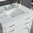 Pamula 36" Single Bathroom Vanity Set with Marble Top, Dove White-2082994462-2034064475