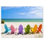 Photographie de plage, art mural, chaises Adirondack, reproduction côtière - chaises de plage Adirondack-574303905-574303909
