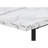 Computer Desk, Home Office, Laptop, Storage Shelves, 48"L, Work, White Marble Look Laminate, Black Metal, Contemporary-2063789213