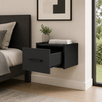 Table de chevet flottante murale Wenge