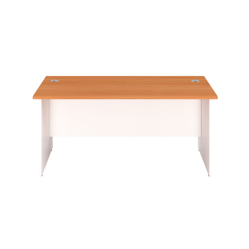 Solid Wood Base Desk Shell, Beech, 73cm H x 120cm W x 60cm D