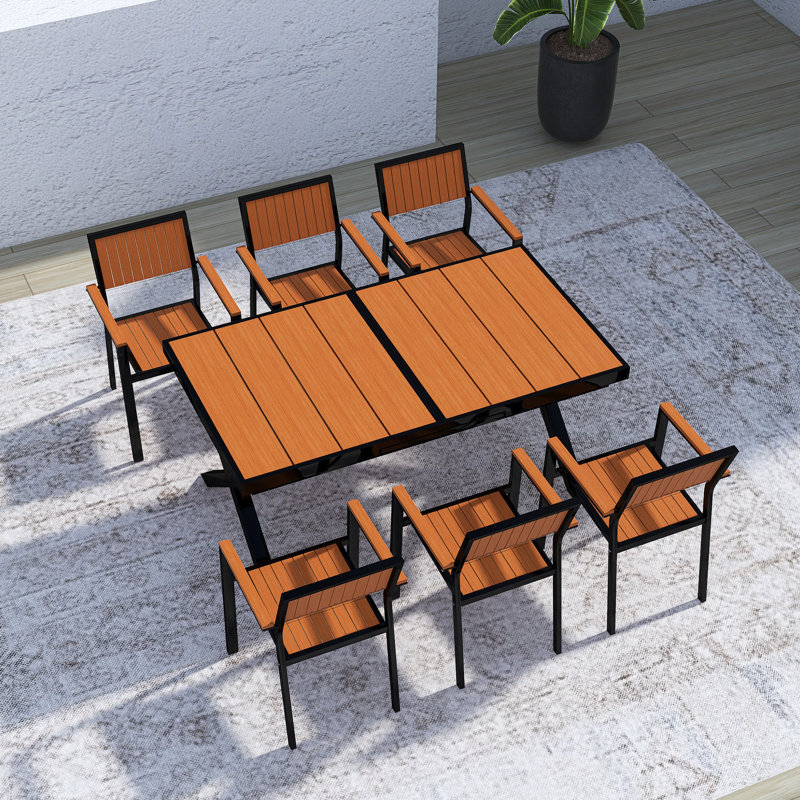 Experience Outdoor Dining Freedom With A Flexible Set, Black