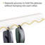 Ensemble de 2 porte-lunettes de soleil à fixation murale en bois pour porte-lunettes moderne à suspendre, présentoir à bijoux pour hall d'entrée, salon, chambre à coucher