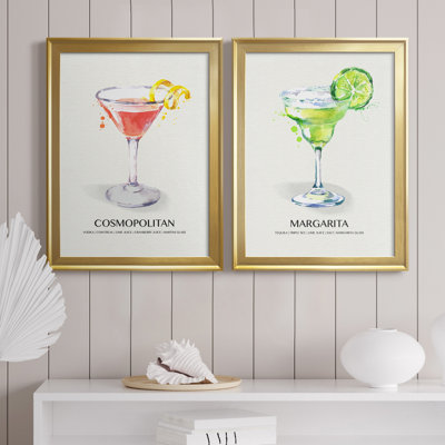" Cosmopolitan " 2 - Pieces Painting Print