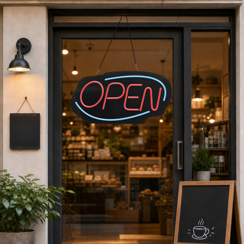 Addalin LED Open Sign Neon Light Wall Sign