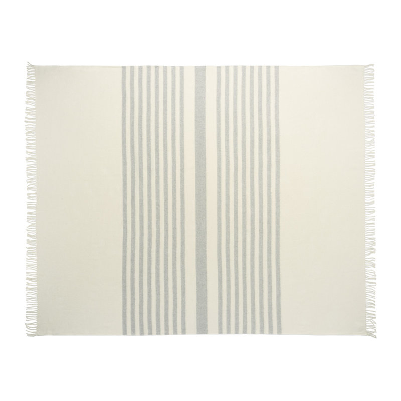 Nona Throw Blanket, Cream;Gray