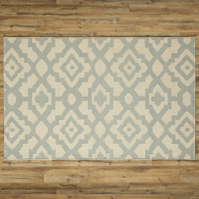 Brunilda Wool Geometric Indoor Rug, Rectangle 3'6" x 5'6"
