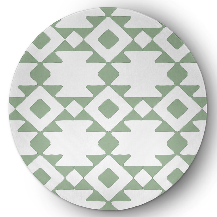 Chenille Geometric Indoor Rug