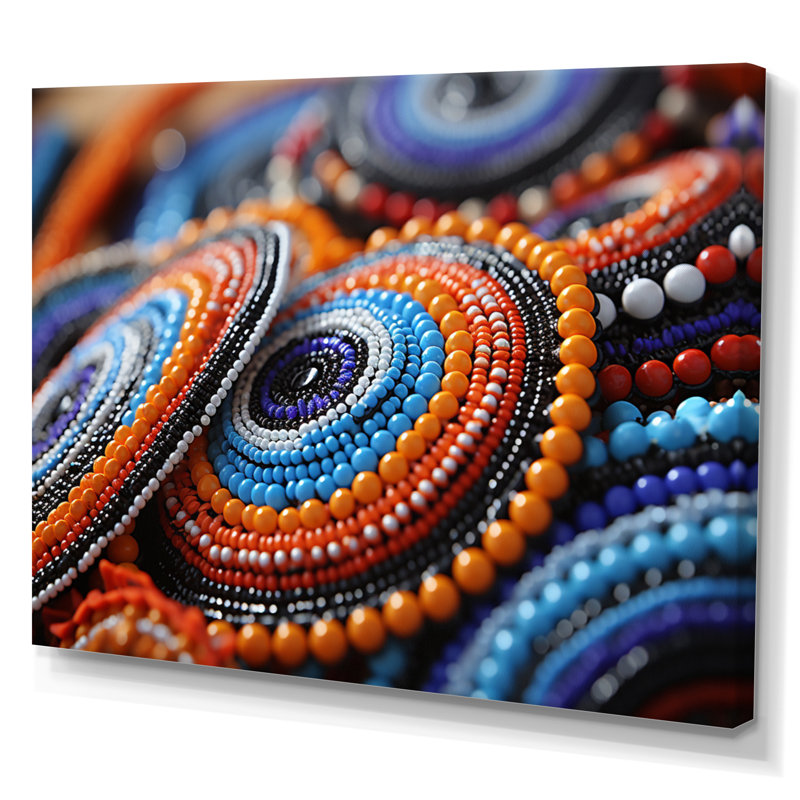 «Chiambi Tribes», impression sur toile, H 34 po x l 44 po x P 1,5 po, Toile tendue