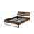 Juvanth Rustic Oak Finish E. King Bed