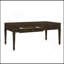 Table basse cannelée à 2 tiroirs