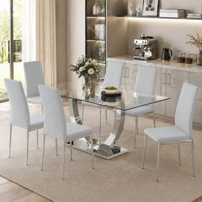 Chaise rembourrée en similicuir Modern