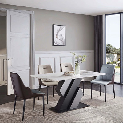 Ensembles de table de salle à manger de style nordique Minimalist Home