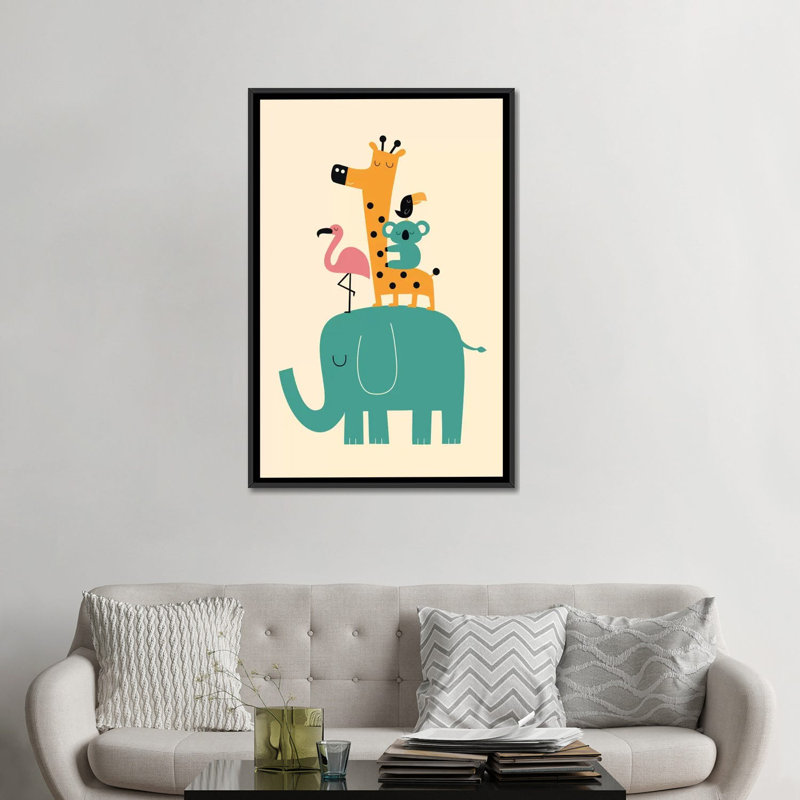 Mouvement sur toile, Toile encadrée noire, Non mat, H 48 po x l 32 po x P 1,5 po