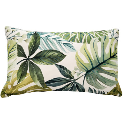 Floral Cotton Throw Pillow