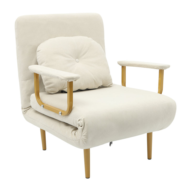 Convertible Folding Sofa Bed, White
