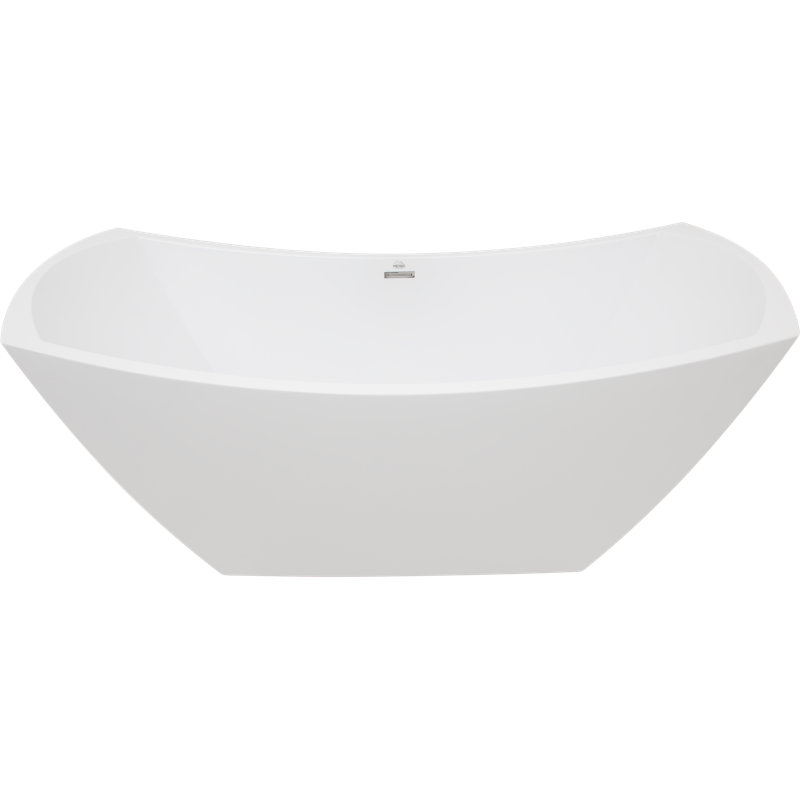 Denali 70'' L Freestanding Air Bathtub, Matte White