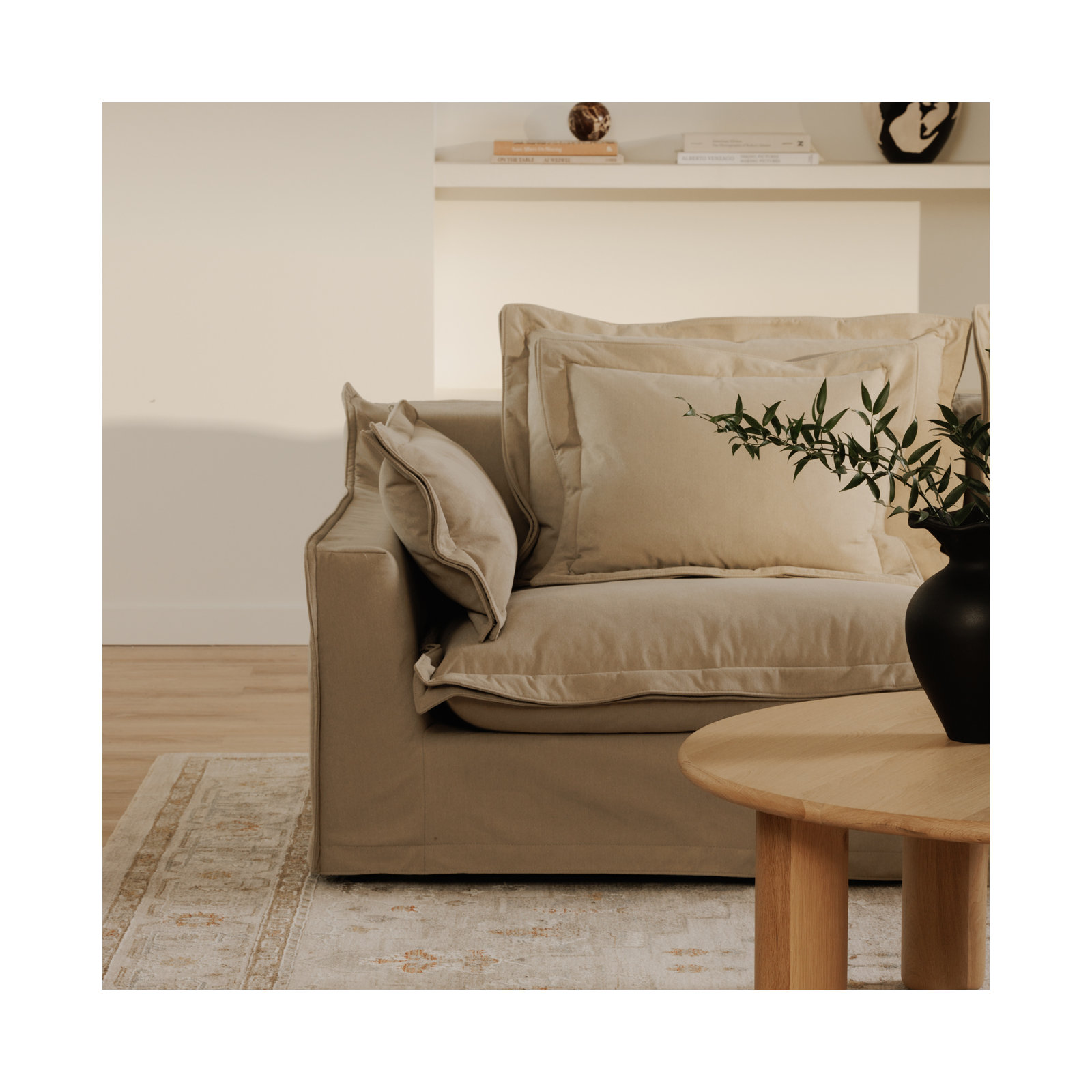 Daylen Left Arm Facing Chair, Sand Livesmart®