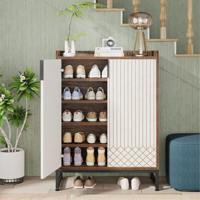 29.52" Shoe Cabinet With Doors