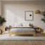 Lit plateforme en bois avec lattes-1706752470