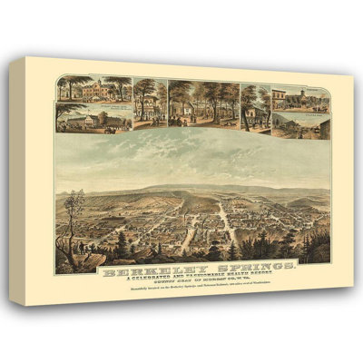 Art sur toile tendue Lark Manor ™ Hoen Gallery, Berkeley Springs West Virginia, Hoen, 1889