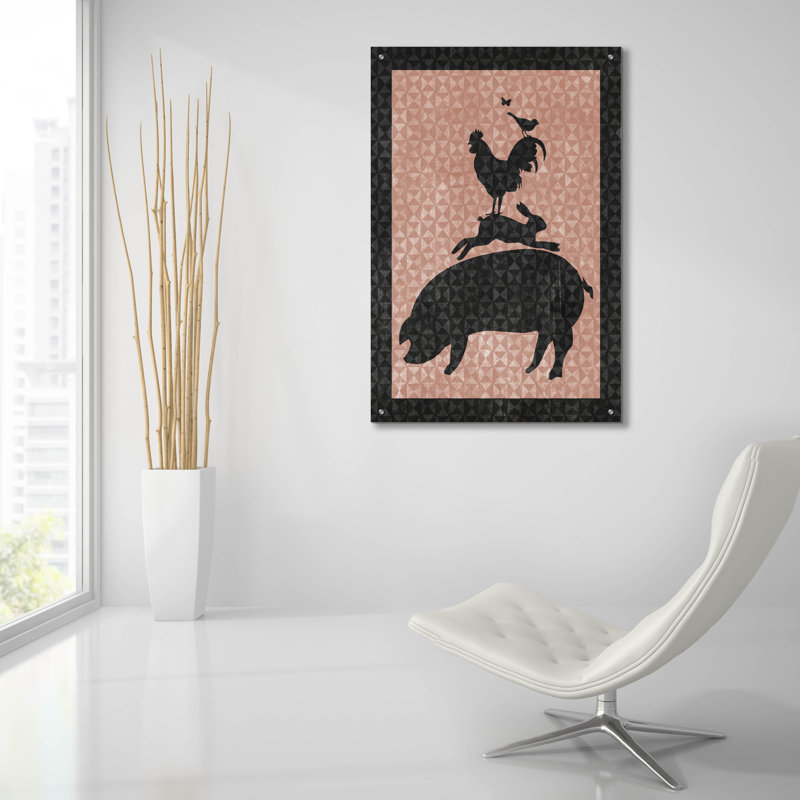  «Farm 2» par Erin Clark, art mural en verre acrylique, 12 po x 16 po, H 36 po x l 24 po x P 0,2 po